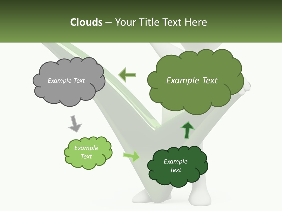 A Person Holding A Green Check Mark In Front Of A White Background PowerPoint Template