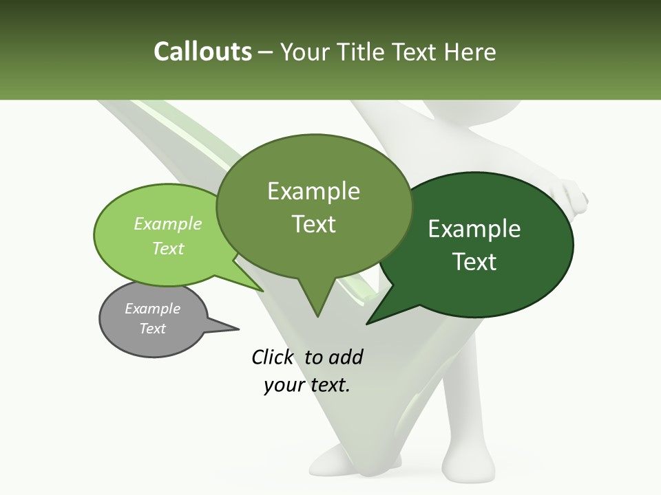 A Person Holding A Green Check Mark In Front Of A White Background PowerPoint Template
