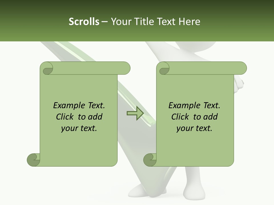 A Person Holding A Green Check Mark In Front Of A White Background PowerPoint Template