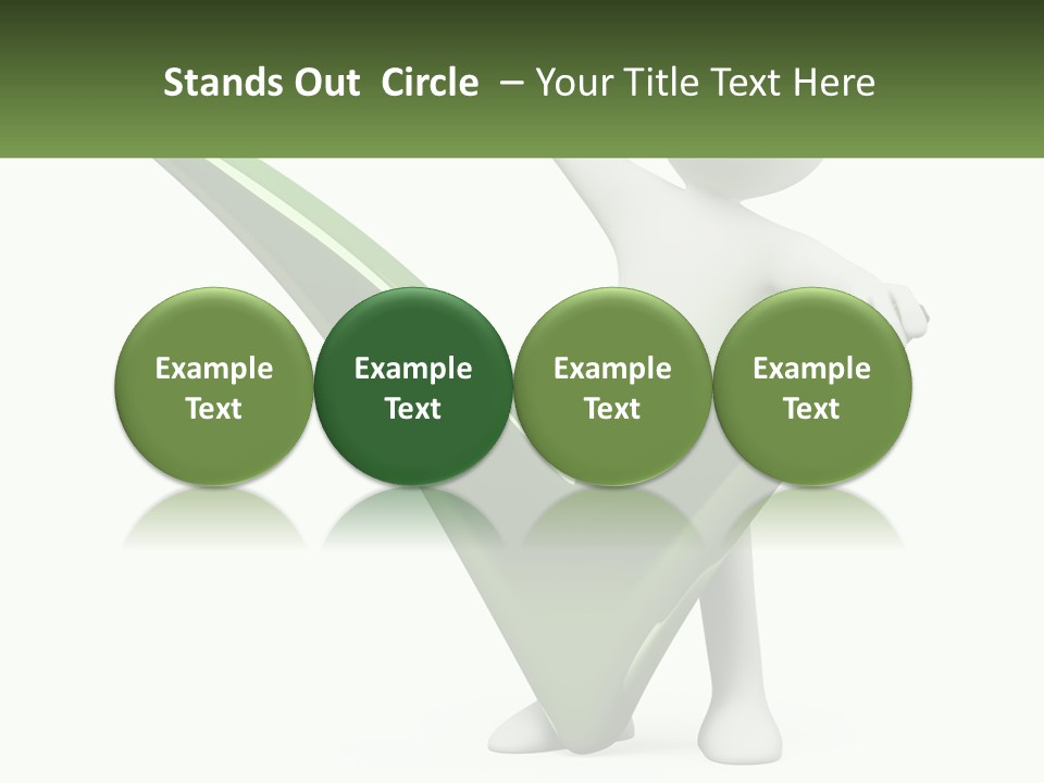 A Person Holding A Green Check Mark In Front Of A White Background PowerPoint Template