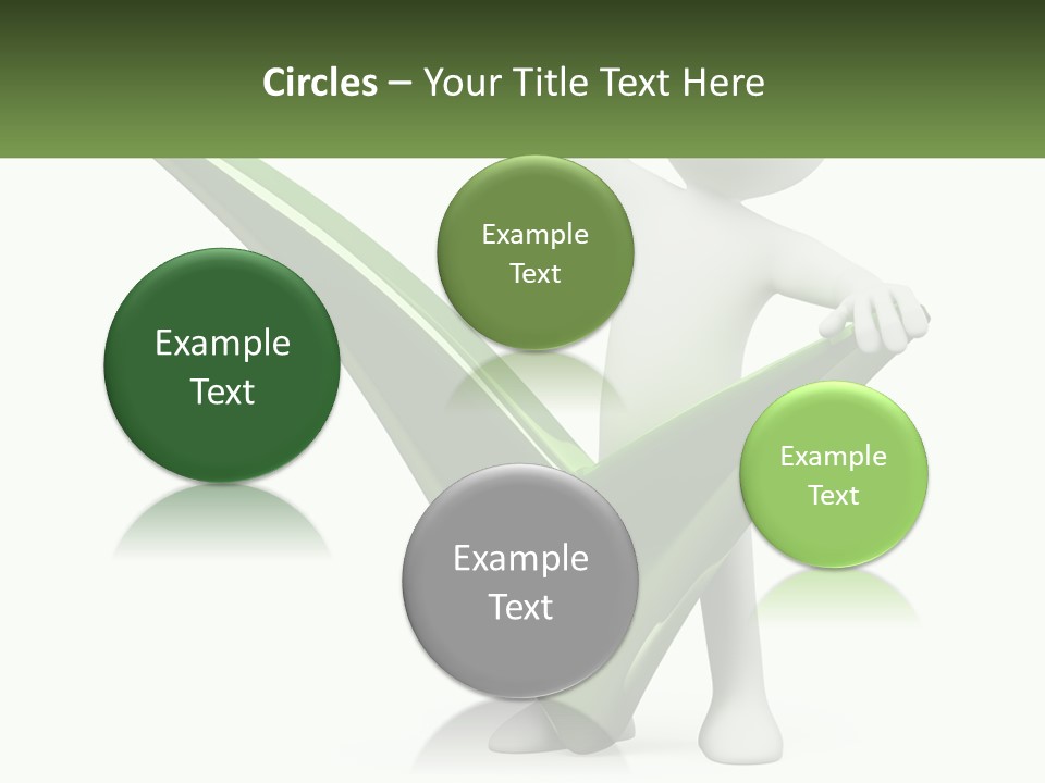 A Person Holding A Green Check Mark In Front Of A White Background PowerPoint Template