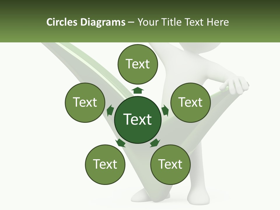 A Person Holding A Green Check Mark In Front Of A White Background PowerPoint Template