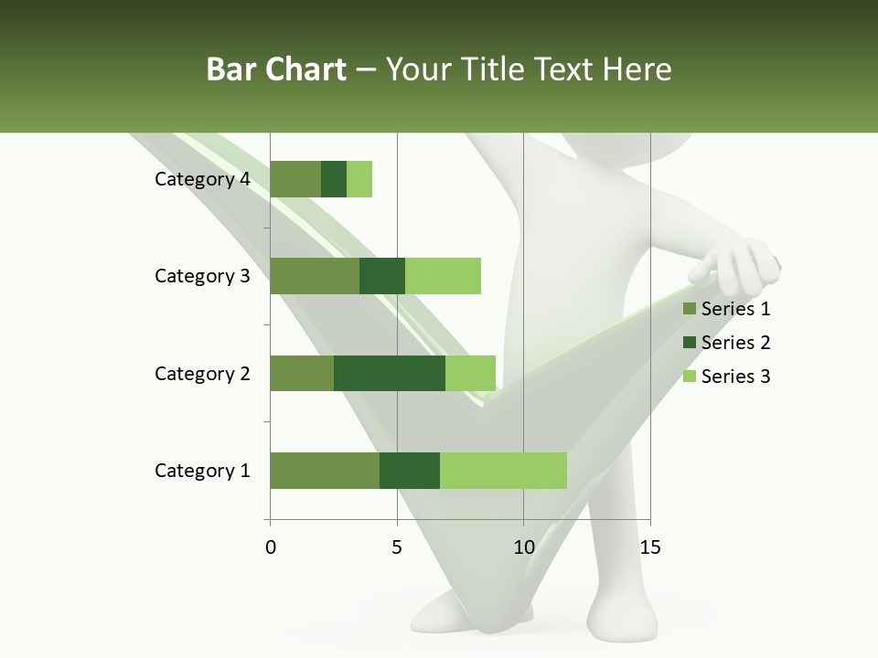 A Person Holding A Green Check Mark In Front Of A White Background PowerPoint Template