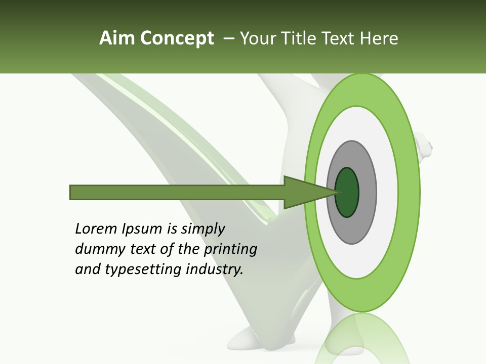 A Person Holding A Green Check Mark In Front Of A White Background PowerPoint Template