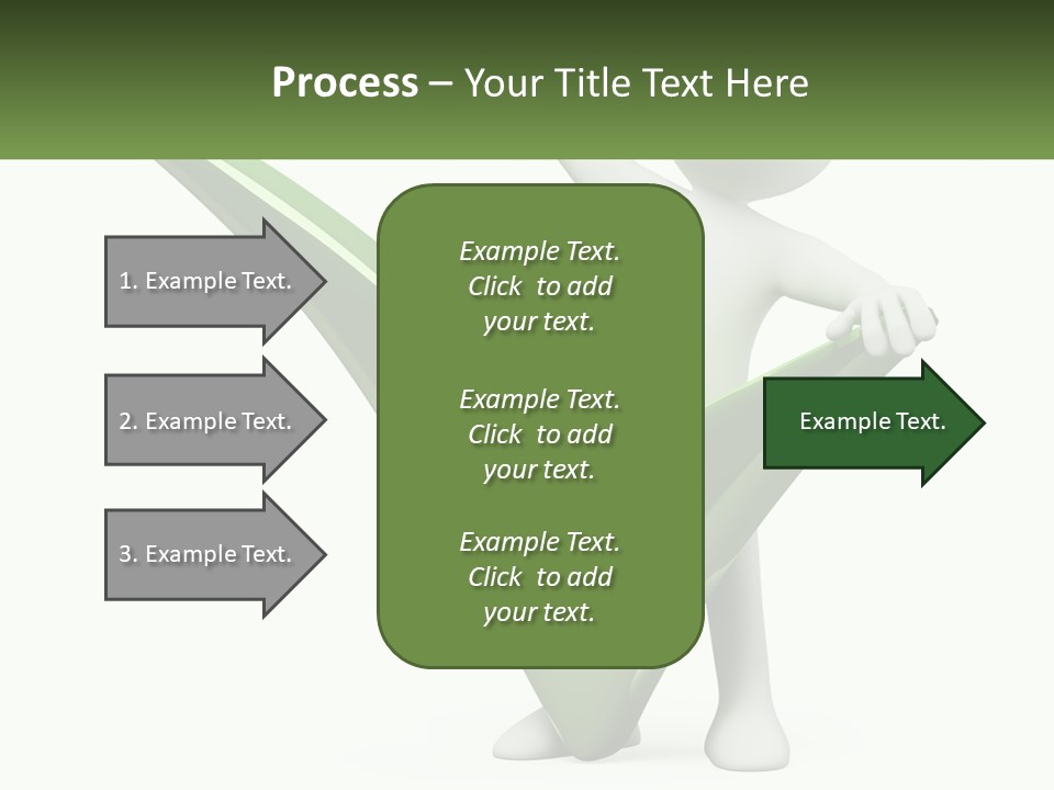 A Person Holding A Green Check Mark In Front Of A White Background PowerPoint Template