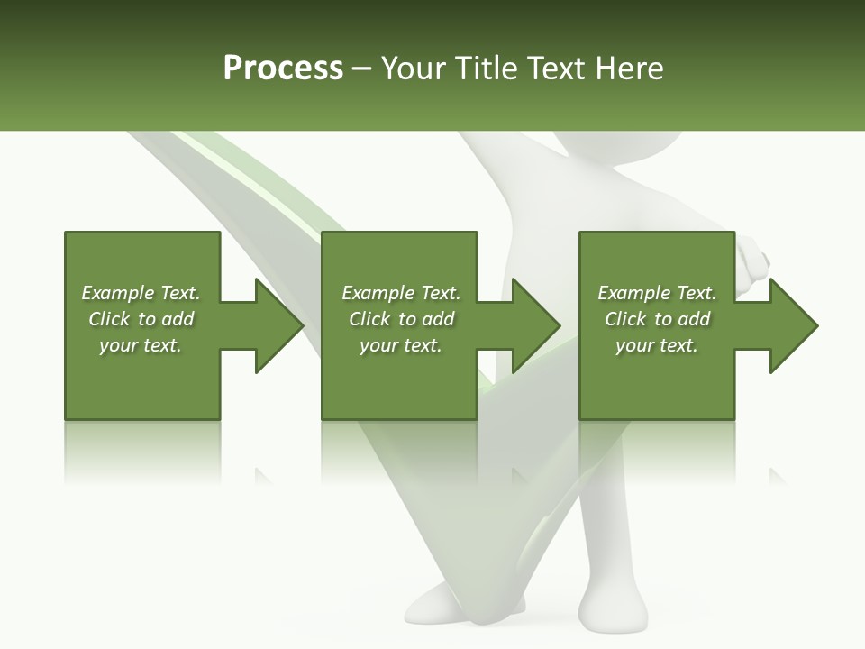 A Person Holding A Green Check Mark In Front Of A White Background PowerPoint Template