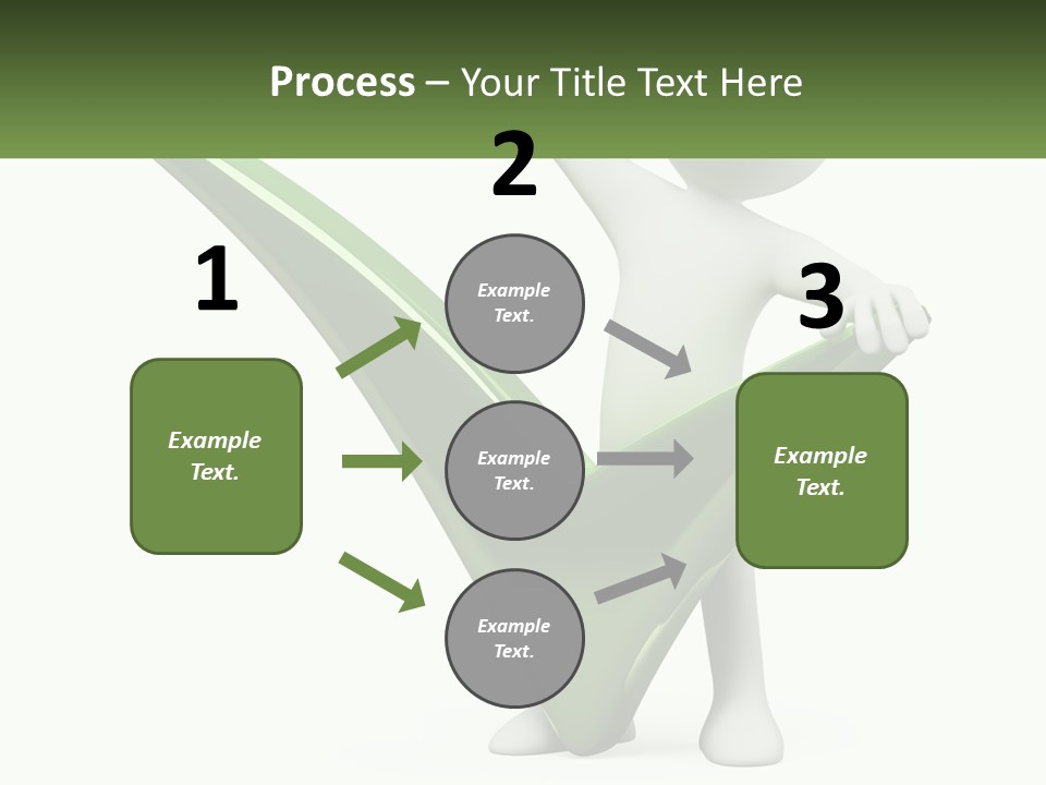 A Person Holding A Green Check Mark In Front Of A White Background PowerPoint Template