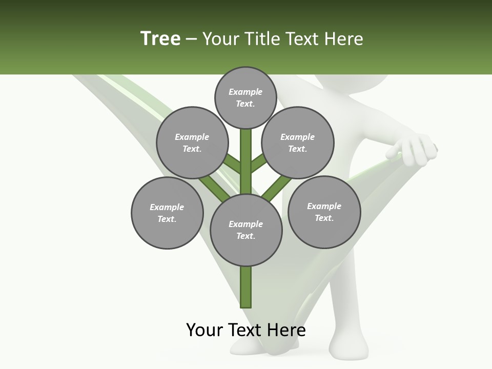 A Person Holding A Green Check Mark In Front Of A White Background PowerPoint Template