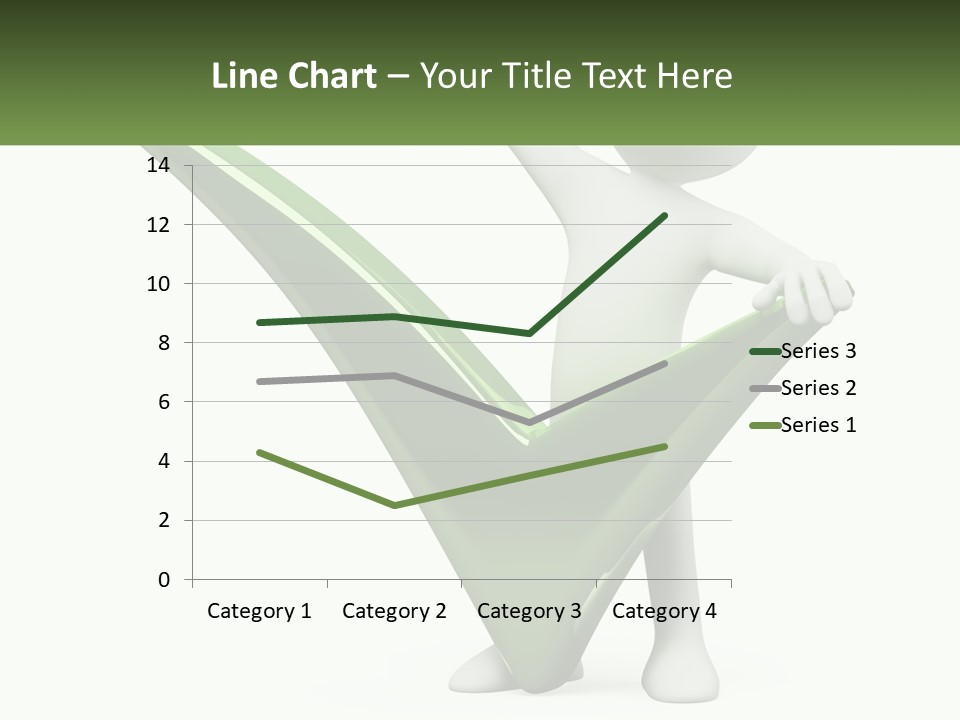 A Person Holding A Green Check Mark In Front Of A White Background PowerPoint Template