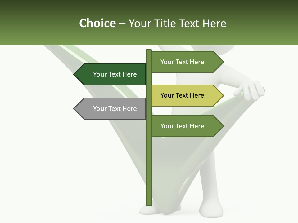 A Person Holding A Green Check Mark In Front Of A White Background PowerPoint Template