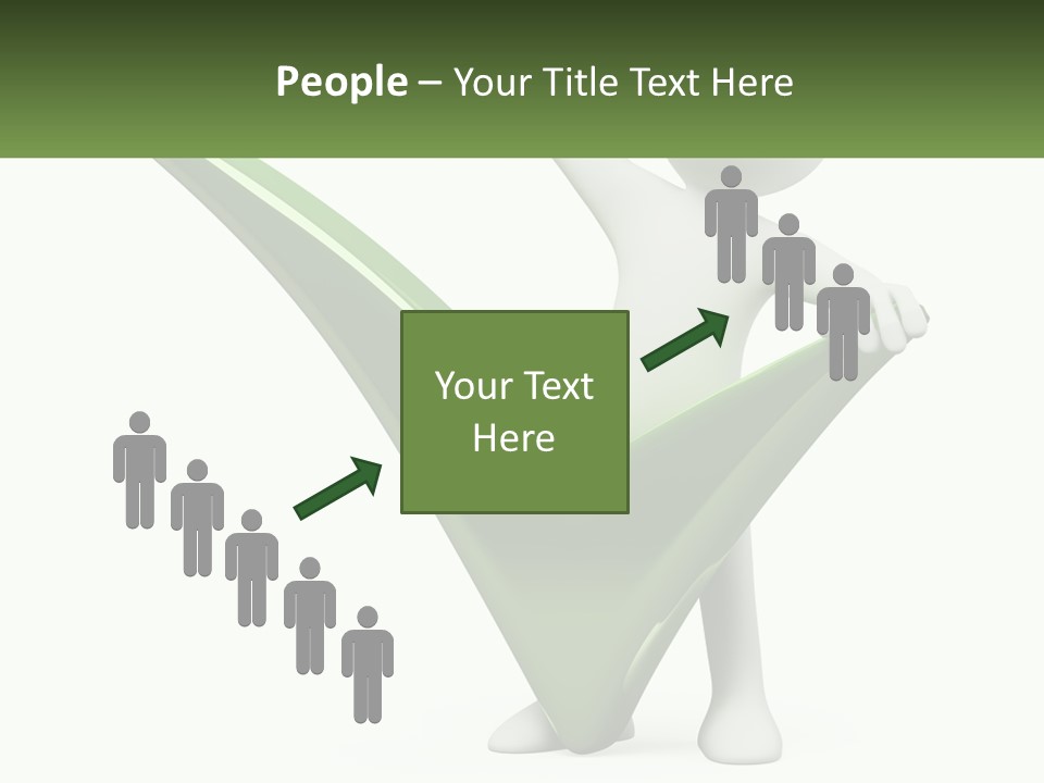A Person Holding A Green Check Mark In Front Of A White Background PowerPoint Template