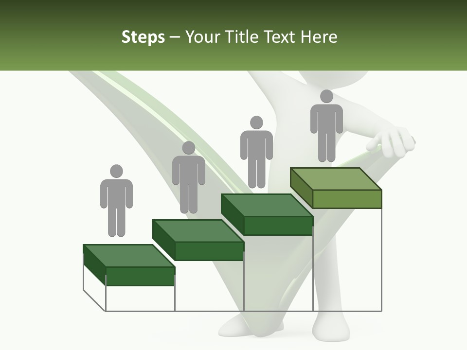 A Person Holding A Green Check Mark In Front Of A White Background PowerPoint Template