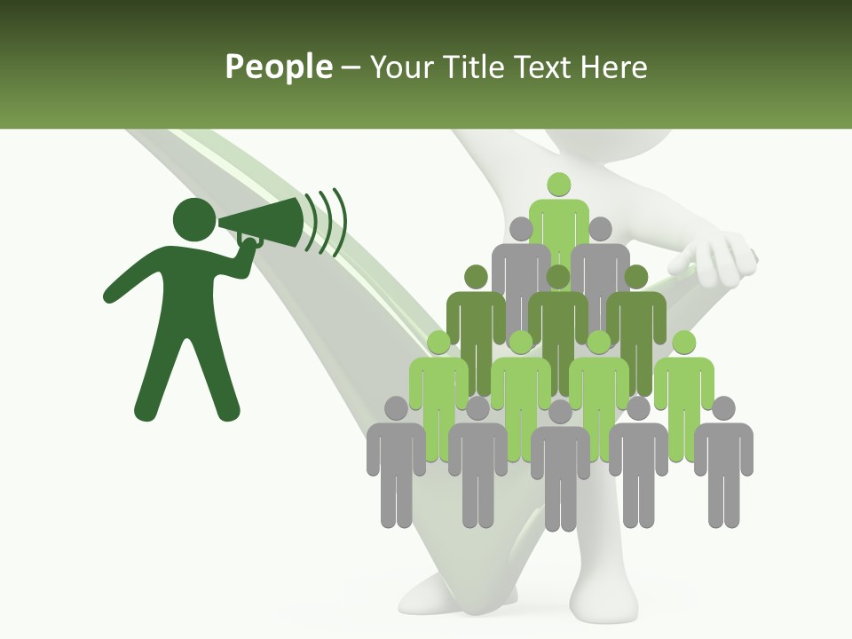 A Person Holding A Green Check Mark In Front Of A White Background PowerPoint Template