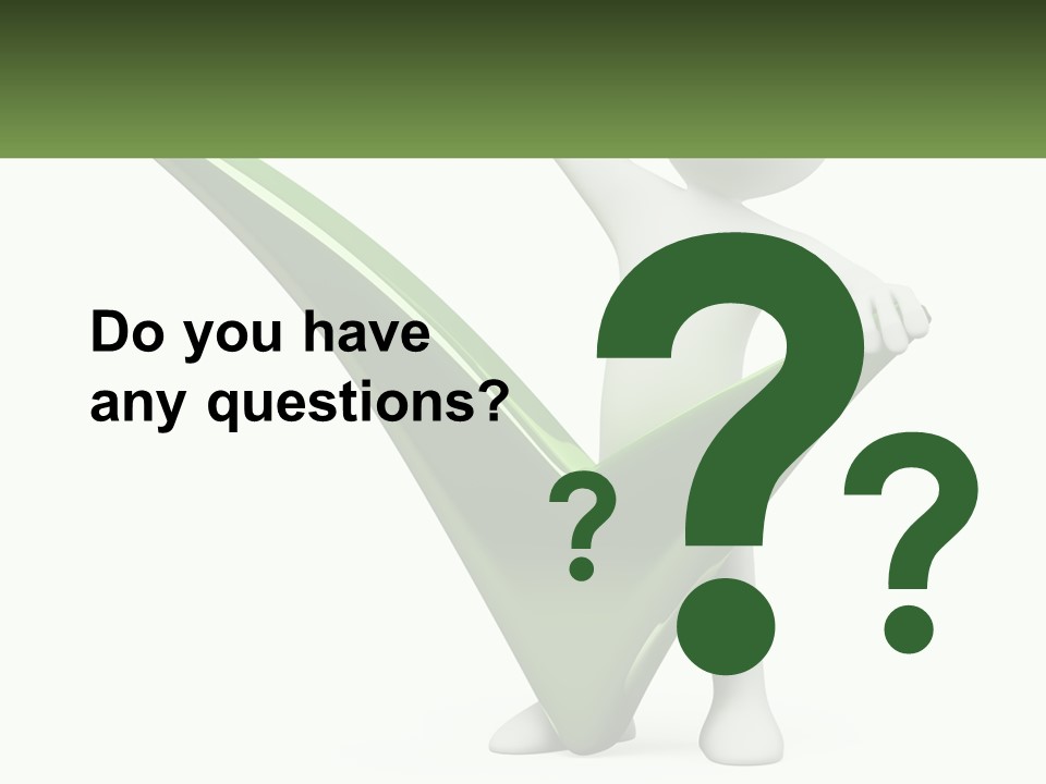 A Person Holding A Green Check Mark In Front Of A White Background PowerPoint Template