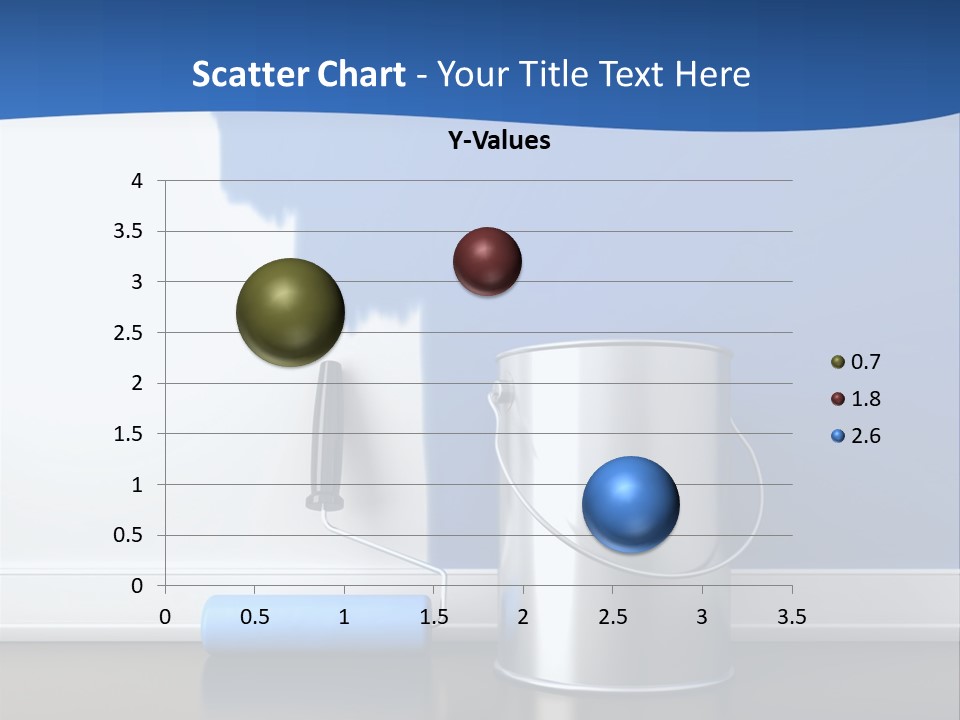 A Paint Can And A Roller On A Table PowerPoint Template