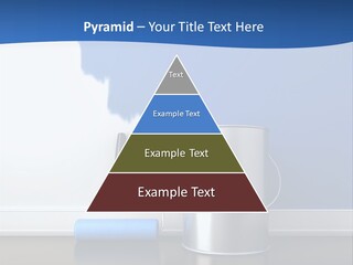 A Paint Can And A Roller On A Table PowerPoint Template