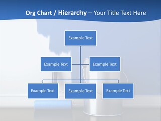 A Paint Can And A Roller On A Table PowerPoint Template