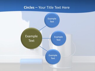 A Paint Can And A Roller On A Table PowerPoint Template