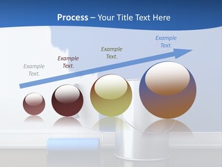A Paint Can And A Roller On A Table PowerPoint Template