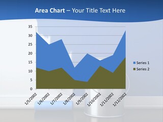 A Paint Can And A Roller On A Table PowerPoint Template