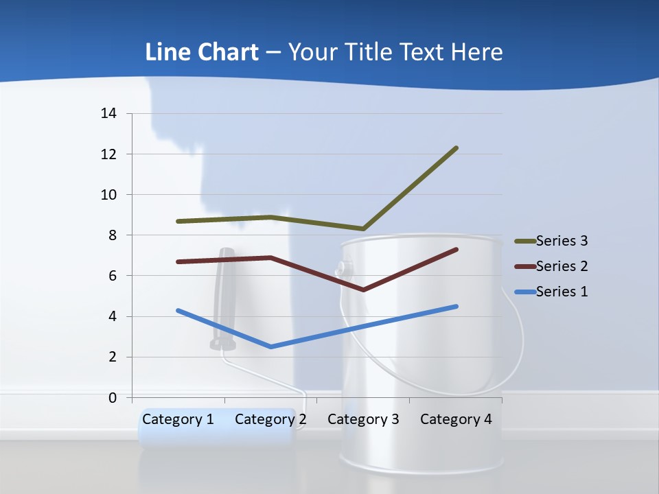 A Paint Can And A Roller On A Table PowerPoint Template