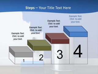 A Paint Can And A Roller On A Table PowerPoint Template