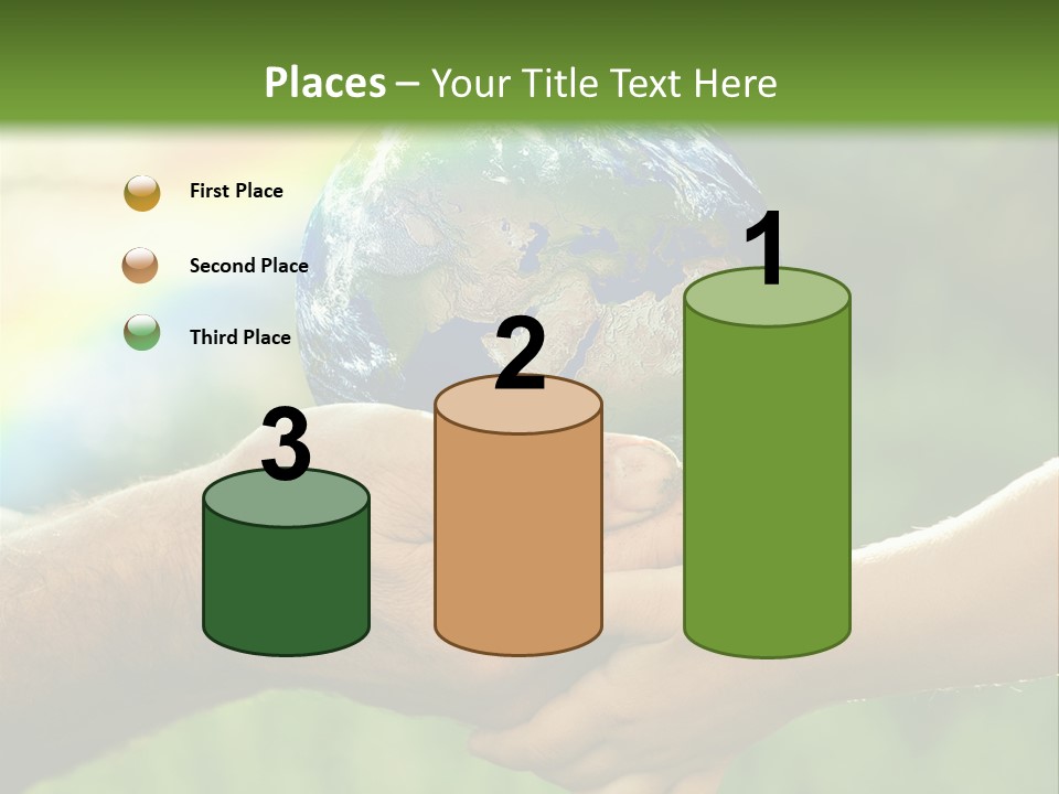 A Person Holding A Small Earth In Their Hands PowerPoint Template