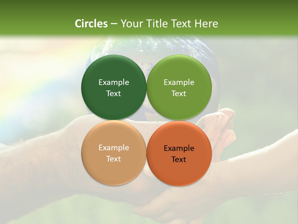 A Person Holding A Small Earth In Their Hands PowerPoint Template