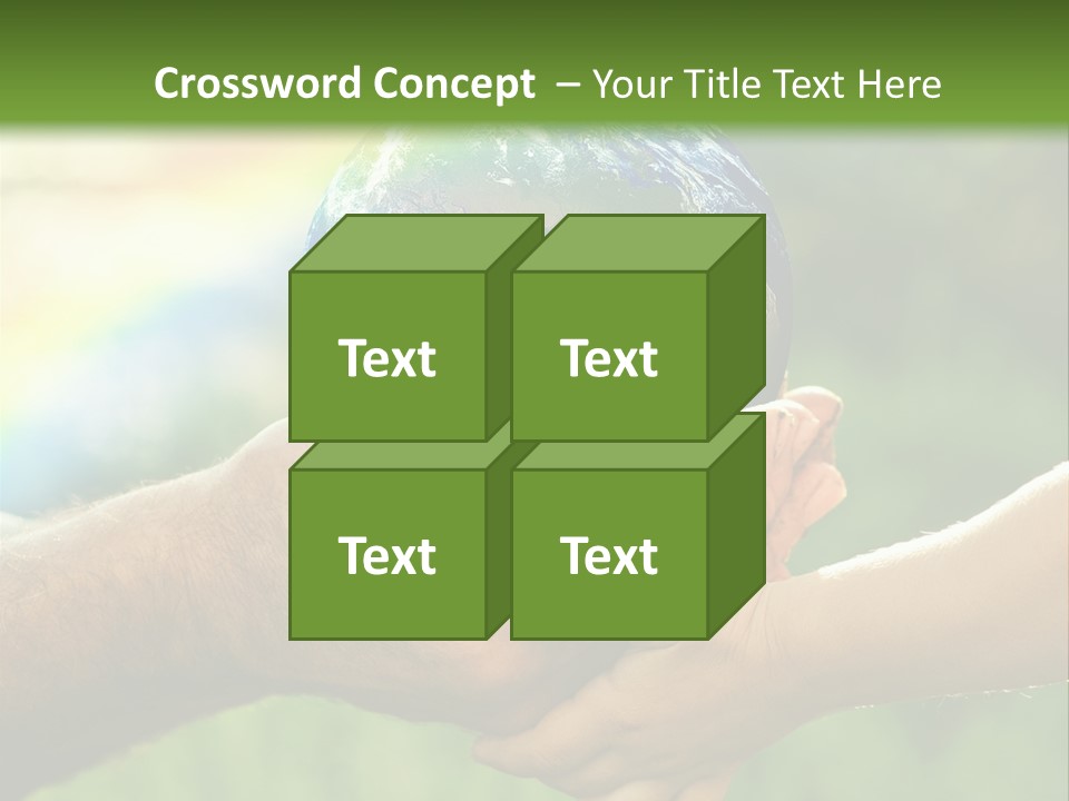 A Person Holding A Small Earth In Their Hands PowerPoint Template