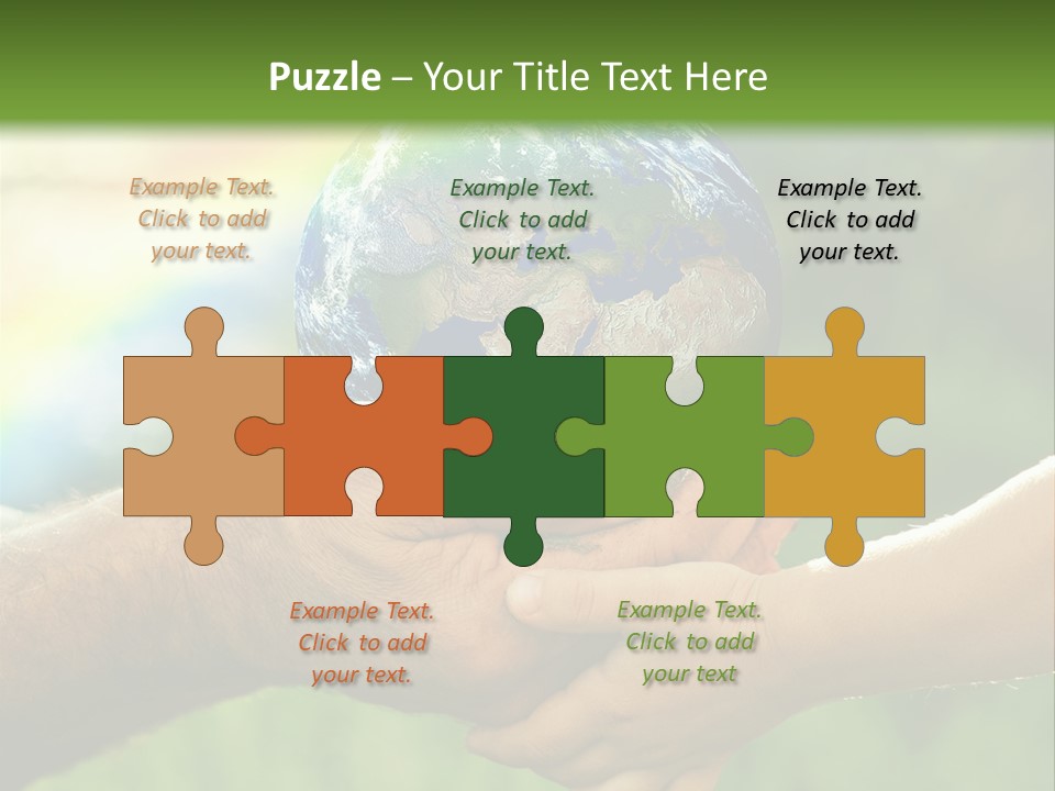 A Person Holding A Small Earth In Their Hands PowerPoint Template