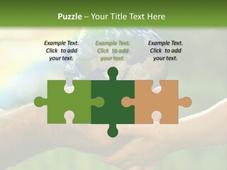 A Person Holding A Small Earth In Their Hands PowerPoint Template