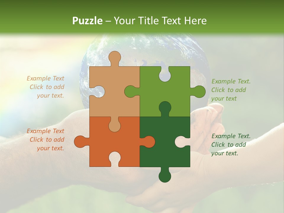 A Person Holding A Small Earth In Their Hands PowerPoint Template