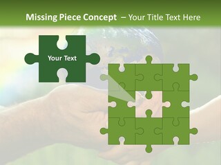 A Person Holding A Small Earth In Their Hands PowerPoint Template