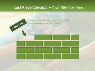 A Person Holding A Small Earth In Their Hands PowerPoint Template