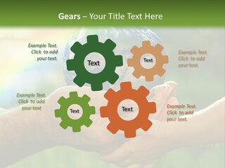 A Person Holding A Small Earth In Their Hands PowerPoint Template