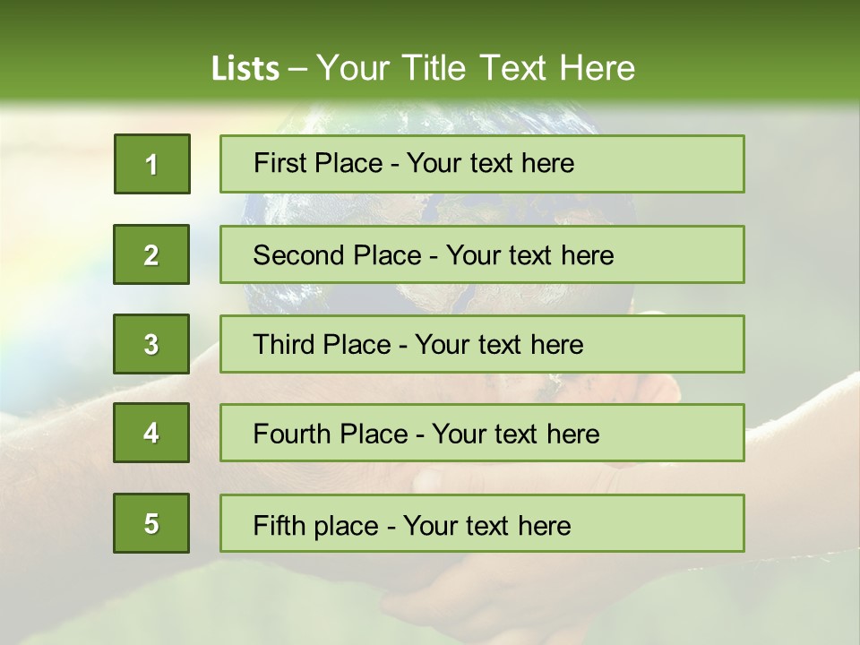 A Person Holding A Small Earth In Their Hands PowerPoint Template