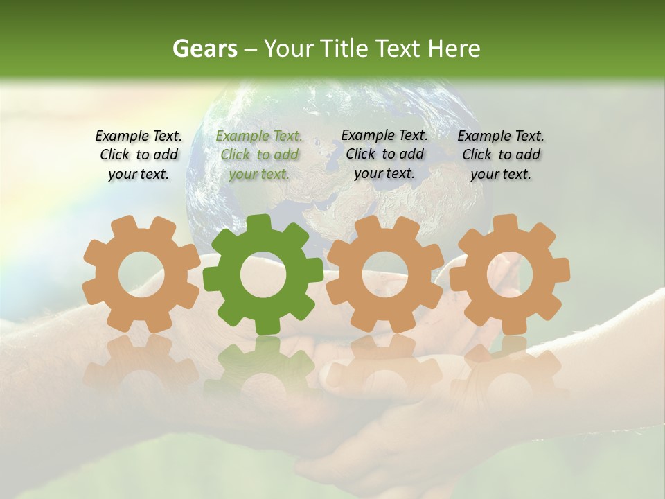 A Person Holding A Small Earth In Their Hands PowerPoint Template