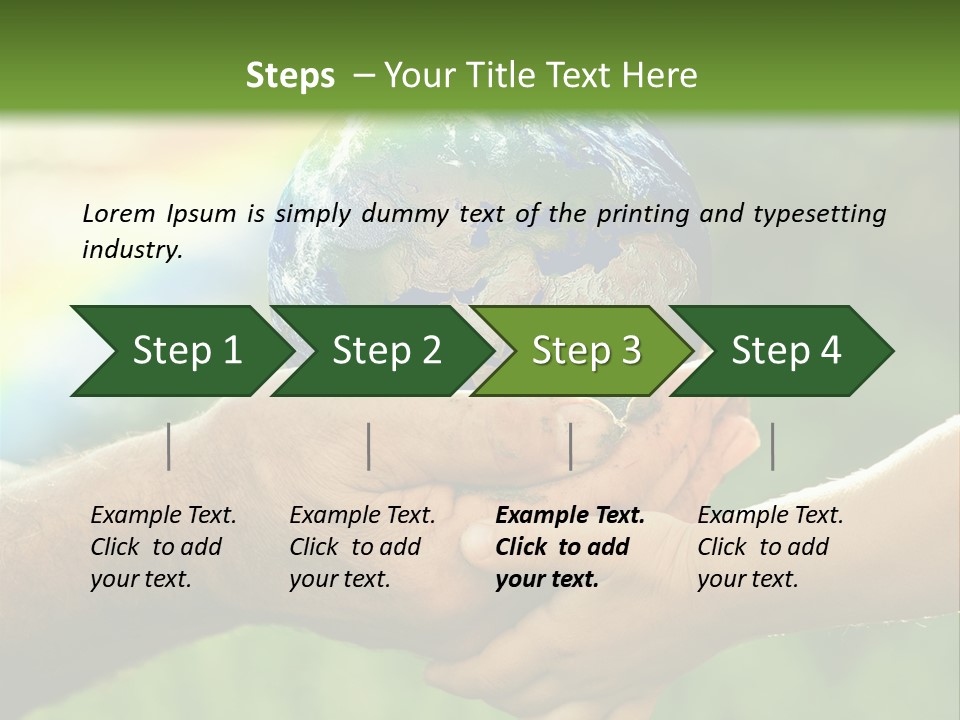 A Person Holding A Small Earth In Their Hands PowerPoint Template