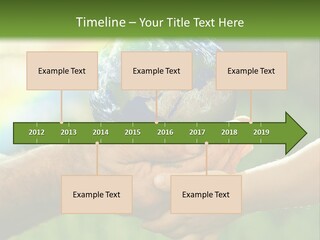 A Person Holding A Small Earth In Their Hands PowerPoint Template