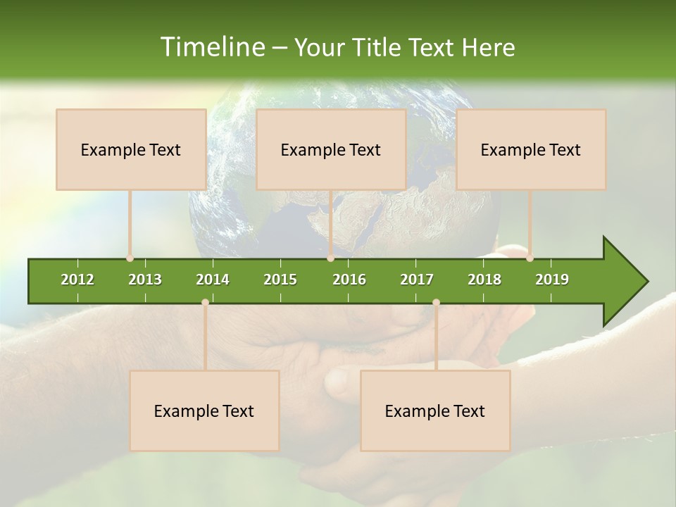 A Person Holding A Small Earth In Their Hands PowerPoint Template