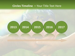 A Person Holding A Small Earth In Their Hands PowerPoint Template