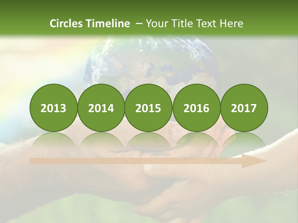 A Person Holding A Small Earth In Their Hands PowerPoint Template