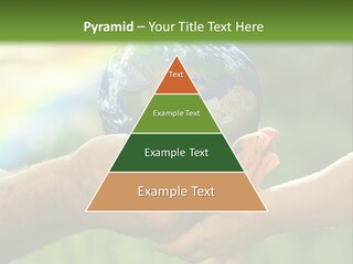 A Person Holding A Small Earth In Their Hands PowerPoint Template