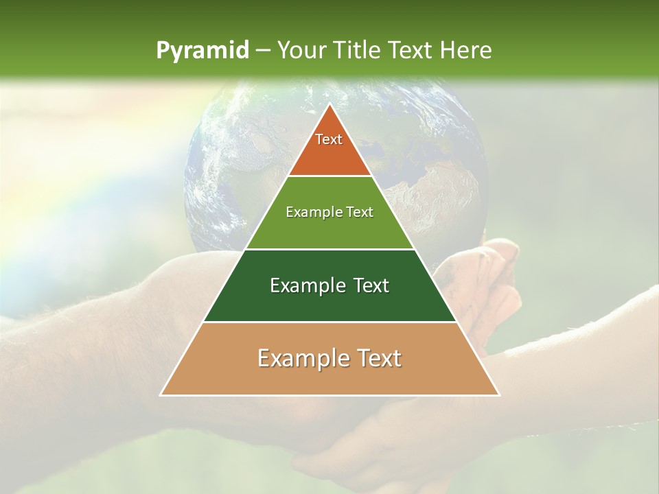 A Person Holding A Small Earth In Their Hands PowerPoint Template