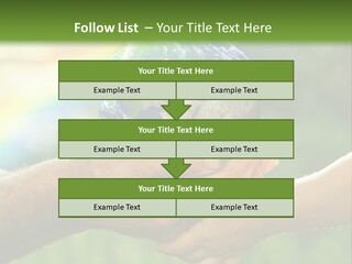 A Person Holding A Small Earth In Their Hands PowerPoint Template