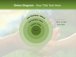 A Person Holding A Small Earth In Their Hands PowerPoint Template