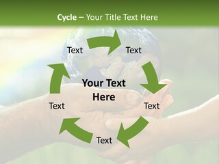 A Person Holding A Small Earth In Their Hands PowerPoint Template