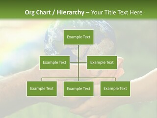 A Person Holding A Small Earth In Their Hands PowerPoint Template