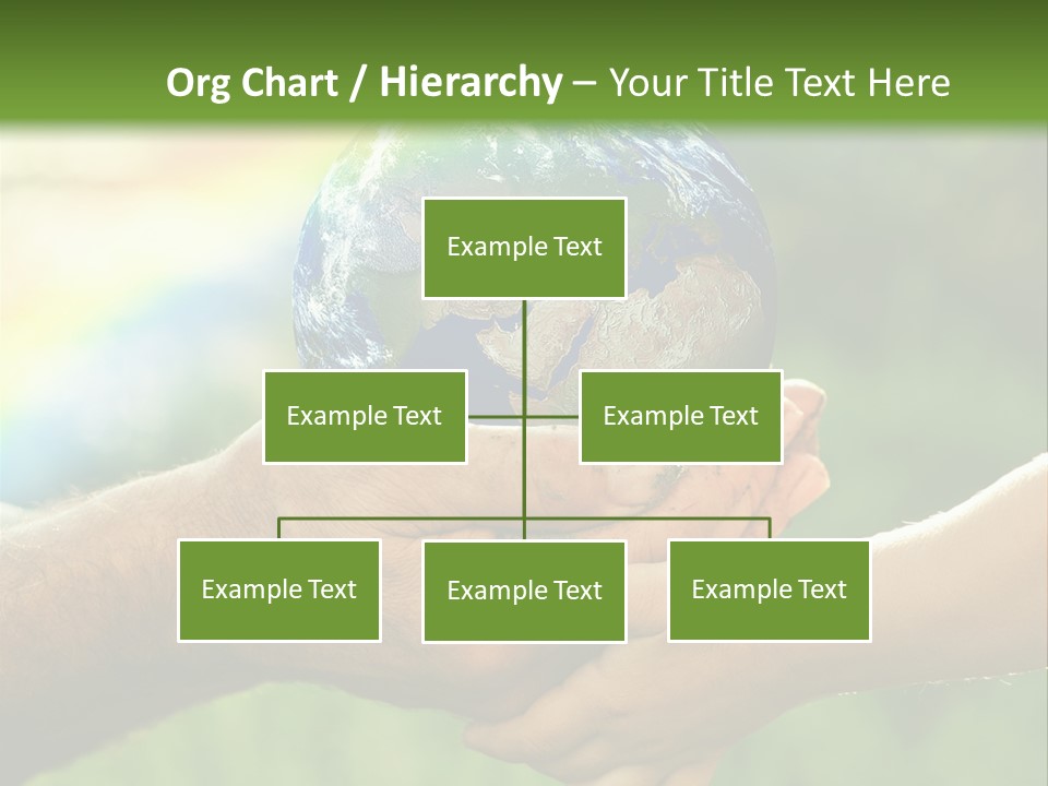 A Person Holding A Small Earth In Their Hands PowerPoint Template