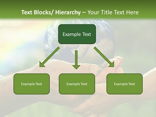 A Person Holding A Small Earth In Their Hands PowerPoint Template